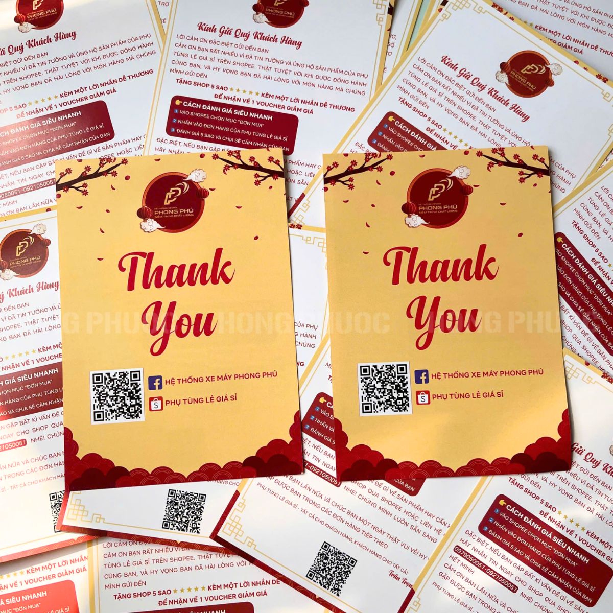 Phiếu cảm ơn khách hàng